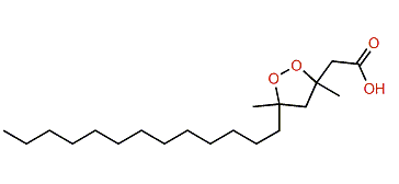 3,5-Dimethyl-5-tridecyl-1,2-dioxolane-3-acetic acid
